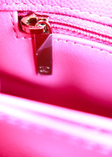 Load image into Gallery viewer, Chanel Caviar Quilted Extra Mini Coco Handle Flap Hot Pink