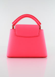 Louis Vuitton Capucines Mini Taurillon Neon Pink