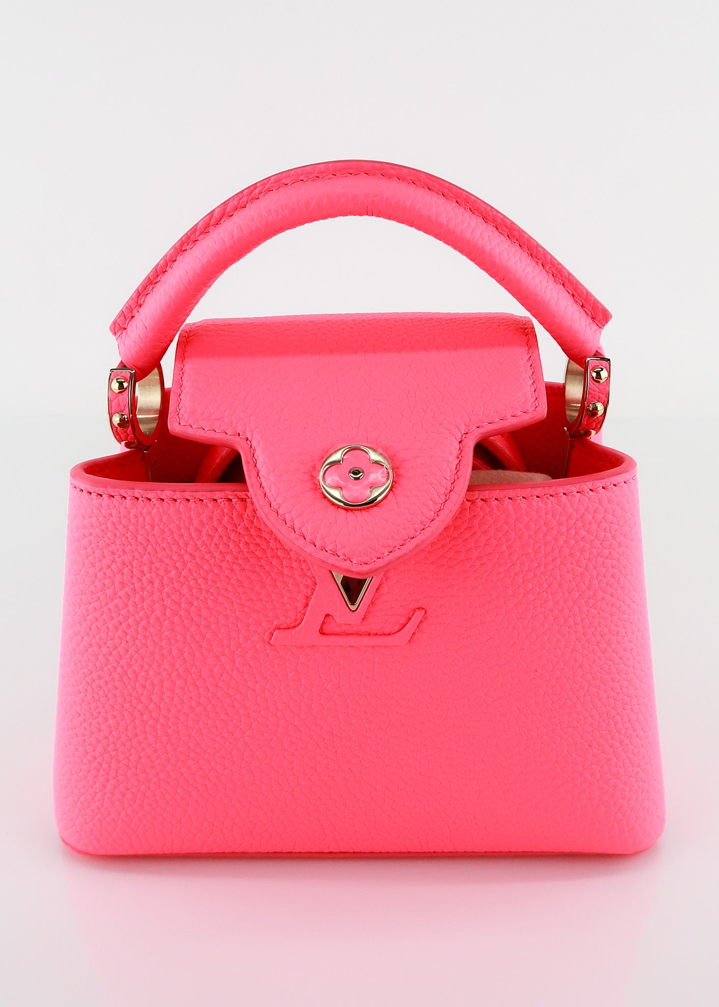 Louis Vuitton Capucines Mini Taurillon Neon Pink – DAC