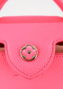 Louis Vuitton Capucines Mini Taurillon Neon Pink