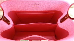 Louis Vuitton Capucines Mini Taurillon Neon Pink
