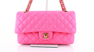 Chanel Caviar Quilted Medium Flap Hot Pink