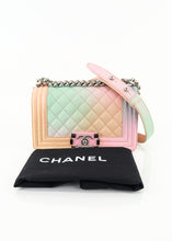 Load image into Gallery viewer, Chanel Caviar Boy Flap Small Cuba Rainbow