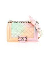 Load image into Gallery viewer, Chanel Caviar Boy Flap Small Cuba Rainbow