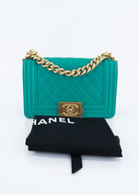 Load image into Gallery viewer, Chanel Quilted Boy Small Teal