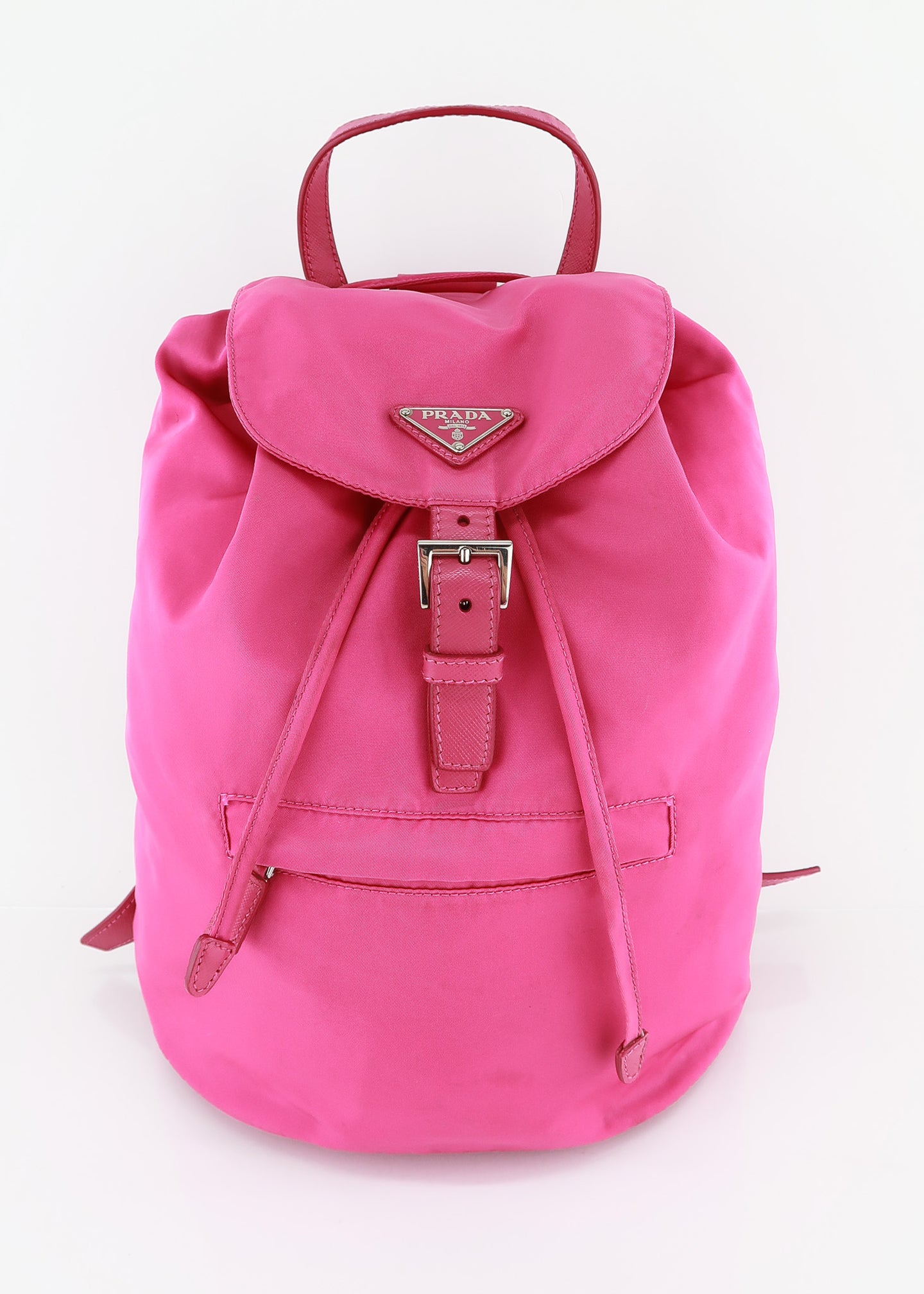 Prada Nylon Vela Backpack Pink