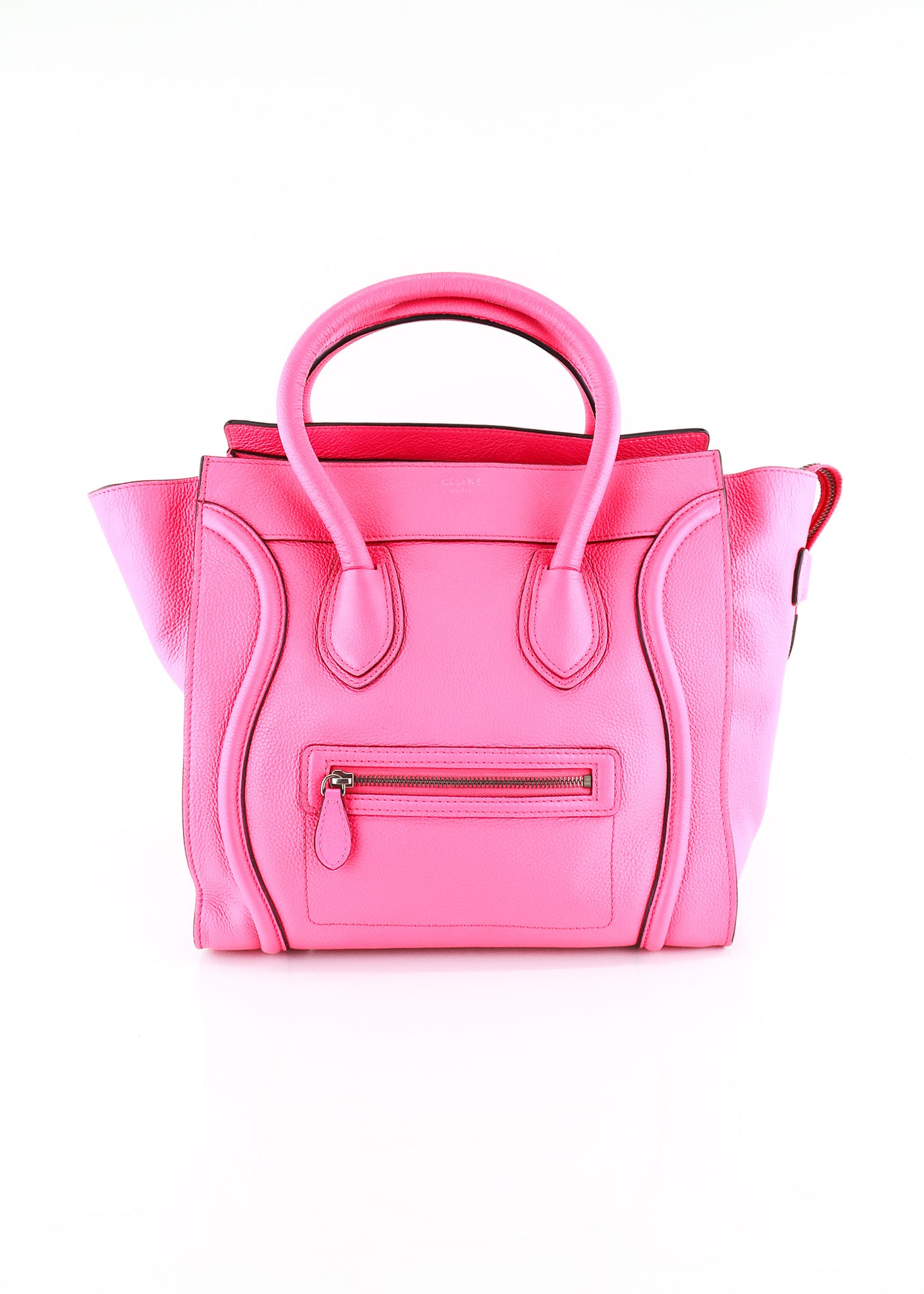 Celine Mini Luggage Neon Pink