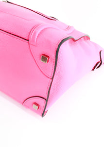 Celine Mini Luggage Neon Pink