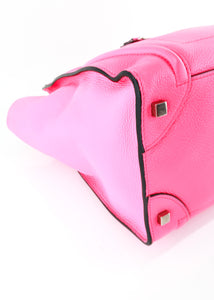 Celine Mini Luggage Neon Pink