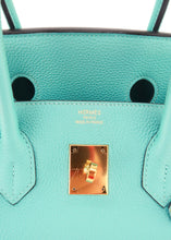 Load image into Gallery viewer, Hermes Togo Birkin 35 Bleu Saint Cyr Gold