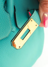Load image into Gallery viewer, Hermes Togo Birkin 35 Bleu Saint Cyr Gold