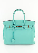 Load image into Gallery viewer, Hermes Togo Birkin 35 Bleu Saint Cyr Gold