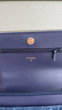 Load image into Gallery viewer, Chanel 19 Denim Wallet on a Chain