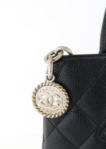 Chanel Caviar Quilted Medallion Tote Black