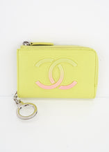 Load image into Gallery viewer, Chanel Caviar Key Pouch Yellow