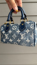 Load image into Gallery viewer, Louis Vuitton Monogram Speedy Nano Bandouliere Denim