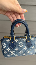 Load image into Gallery viewer, Louis Vuitton Monogram Speedy Nano Bandouliere Denim
