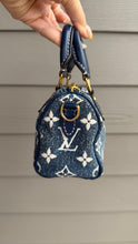Load image into Gallery viewer, Louis Vuitton Monogram Speedy Nano Bandouliere Denim