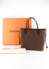 Load image into Gallery viewer, Louis Vuitton Damier Ebene Neverfull MM Rose Ballerine