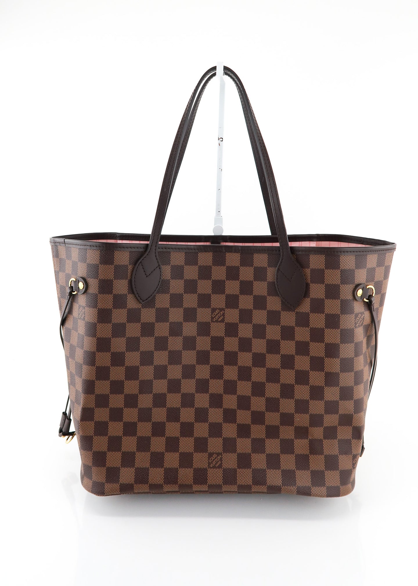 Louis Vuitton Damier Ebene Neverfull MM Rose Ballerine