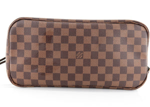 Louis Vuitton Damier Ebene Neverfull MM Rose Ballerine