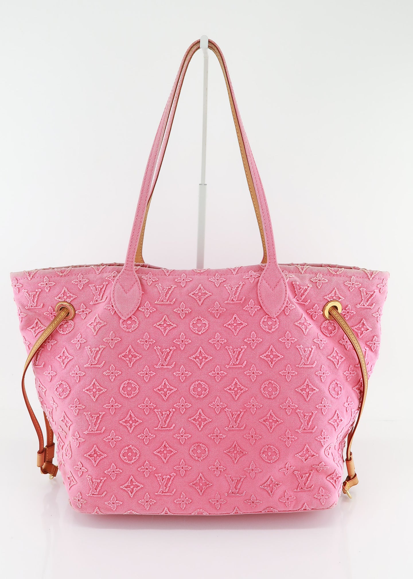 Louis Vuitton Monogram Pink Denim Neverfull MM