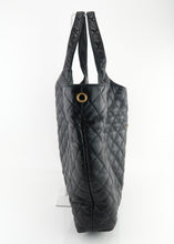 Load image into Gallery viewer, Saint Laurent Lambskin Quilted Maxi Icare Shopping Tote Black