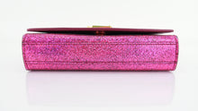 Load image into Gallery viewer, Saint Laurent Monogram Glitter Wallet on Chain Pink