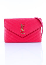Load image into Gallery viewer, Saint Laurent Cassandra Wallet on Chain Pink
