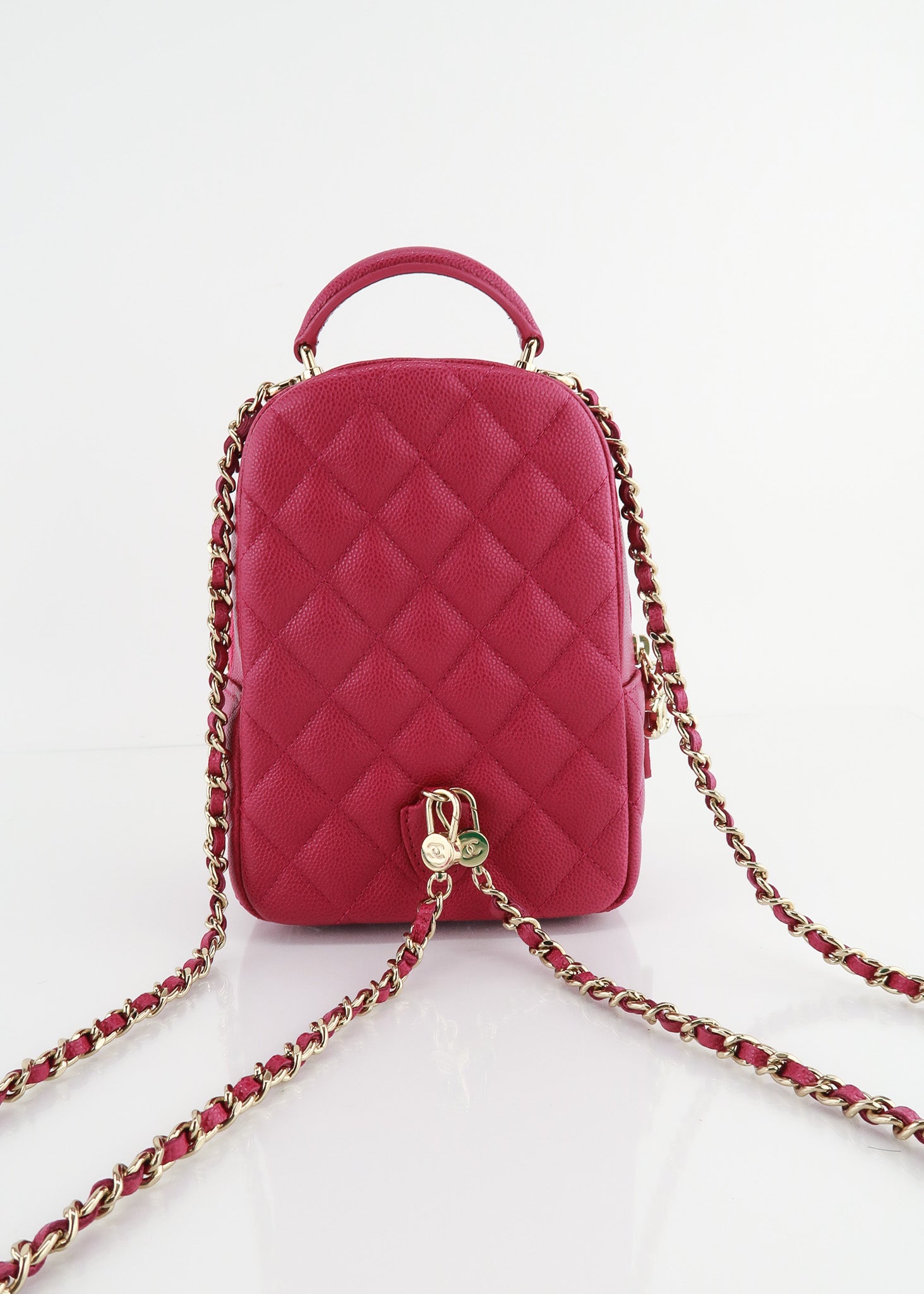 chanel mini caviar backpack Chanel Caviar Mini Classic Backpack Pink – DAC
