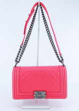 Load image into Gallery viewer, Chanel Lambskin Medium Boy Bag Pink