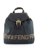 Load image into Gallery viewer, Fendi Vintage 1925 Roma Nylon Backpack Black