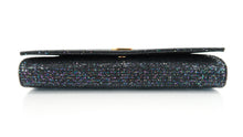 Load image into Gallery viewer, Saint Laurent Monogram Glitter Wallet on Chain Black