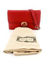 Load image into Gallery viewer, Gucci Calfskin Wallet on Chain Red