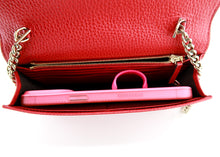 Load image into Gallery viewer, Gucci Calfskin Wallet on Chain Red