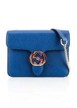 Load image into Gallery viewer, Gucci Calfskin Wallet on a Chain Blue
