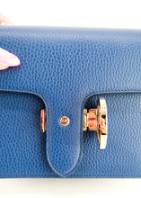 Load image into Gallery viewer, Gucci Calfskin Wallet on a Chain Blue