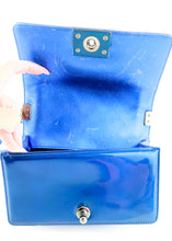 Load image into Gallery viewer, Chanel Quilted Patent Small Boy Flap Blue