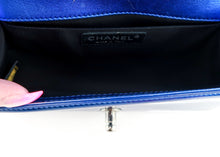 Load image into Gallery viewer, Chanel Quilted Patent Small Boy Flap Blue