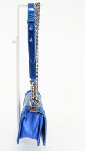 Load image into Gallery viewer, Chanel Quilted Patent Small Boy Flap Blue