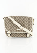 Load image into Gallery viewer, Gucci Large Supreme Canvas Messenger White