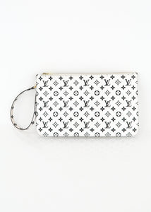 Louis Vuitton Monogram Jungle Neverfull Pochette White