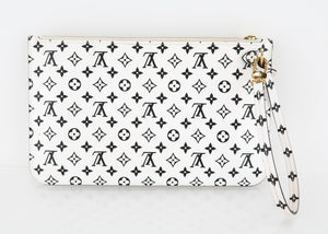 Louis Vuitton Monogram Jungle Neverfull Pochette White