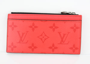 Louis Vuitton Taigarama Coin Card Red