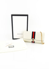 Load image into Gallery viewer, Gucci Calfskin Ophidia Wallet on Chain Ivory