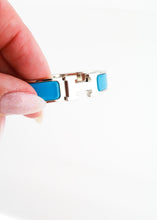 Load image into Gallery viewer, Hermes Clic Bracelet Silver Blue