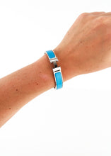 Load image into Gallery viewer, Hermes Clic Bracelet Silver Blue