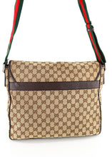 Load image into Gallery viewer, Gucci Canvas Sherry Messenger Flap