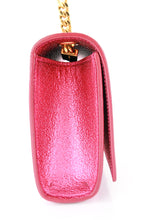 Load image into Gallery viewer, Saint Laurent Metallic Calfskin Kate Crossbody Pink