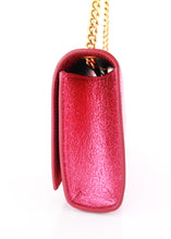 Load image into Gallery viewer, Saint Laurent Metallic Calfskin Kate Crossbody Pink